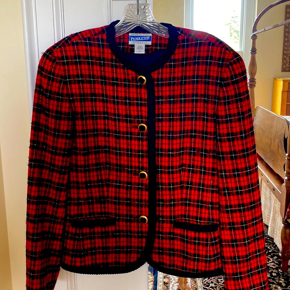 Wool waist length jacket